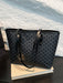 SHEIN Bolso de hombro totalmente impreso, impresión de letras retro de gran capacidad - Quierox - Tienda Online