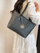 SHEIN Bolso de hombro totalmente impreso, impresión de letras retro de gran capacidad - Quierox - Tienda Online