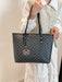 SHEIN Bolso de hombro totalmente impreso, impresión de letras retro de gran capacidad - Quierox - Tienda Online