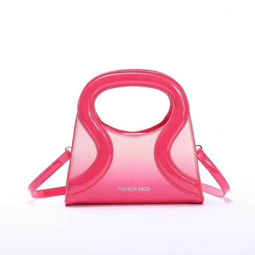 Shein Bolso de mano con degradado de dopamina para mujer, bolso de mano de charol con tiras de presión - Quierox - Tienda Online