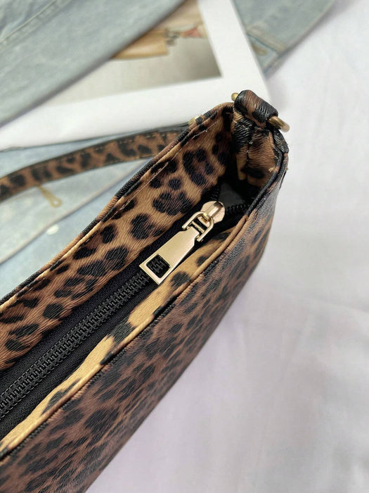 Shein Bolso de mano con estampado de leopardo minimalista para el brazo - Quierox - Tienda Online