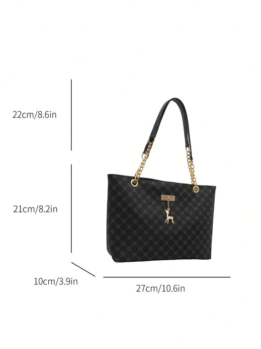 SHEIN Bolso de mano de gran capacidad para mujer,vintage - Quierox - Tienda Online