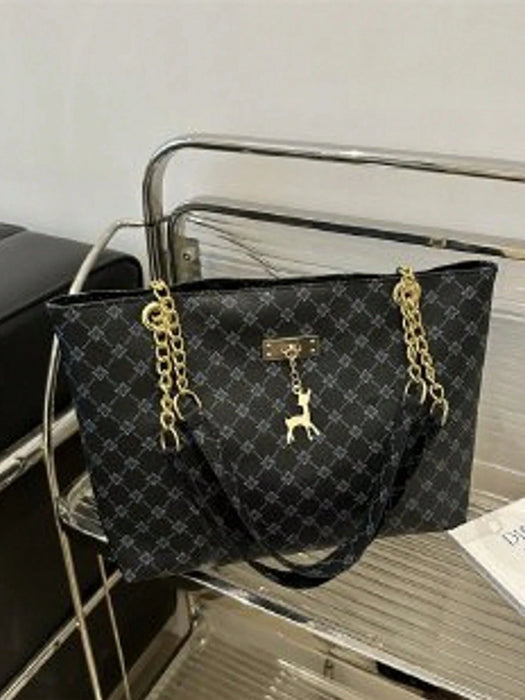 SHEIN Bolso de mano de gran capacidad para mujer,vintage - Quierox - Tienda Online