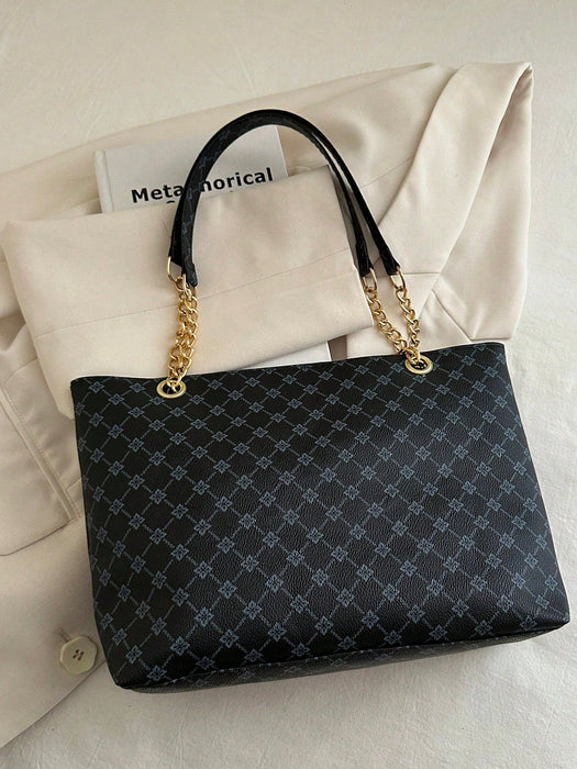 SHEIN Bolso de mano de gran capacidad para mujer,vintage - Quierox - Tienda Online