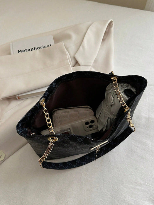 SHEIN Bolso de mano de gran capacidad para mujer,vintage - Quierox - Tienda Online