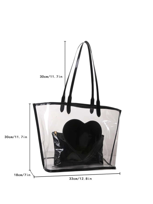 Shein bolso de mano para madres de gran capacidad, transparente - Quierox - Tienda Online