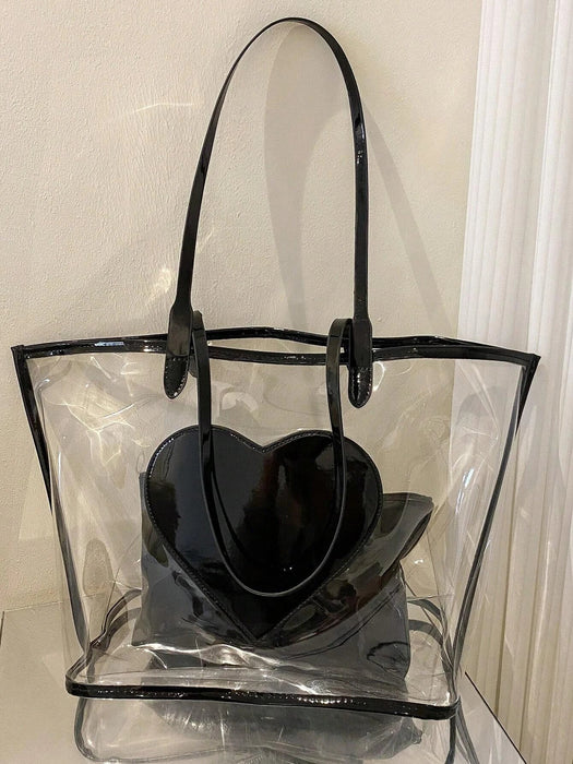 Shein bolso de mano para madres de gran capacidad, transparente - Quierox - Tienda Online