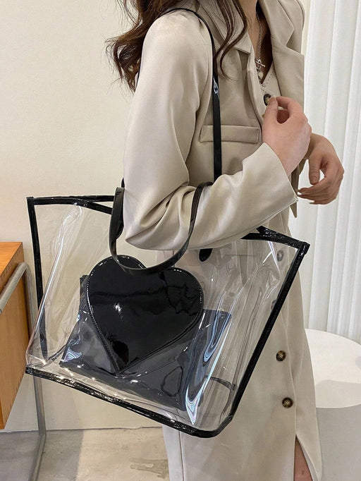 Shein bolso de mano para madres de gran capacidad, transparente - Quierox - Tienda Online