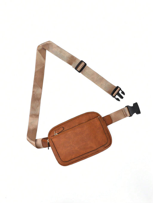 Shein Bolso de pecho mini minimalista vintage para mujer PINCNEL, riñonera deportiva impermeable - Quierox - Tienda Online