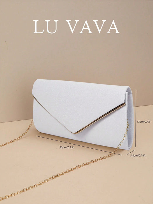 SHEIN Bolso de solapa cuadrado con cadena de lentejuelas - Quierox - Tienda Online