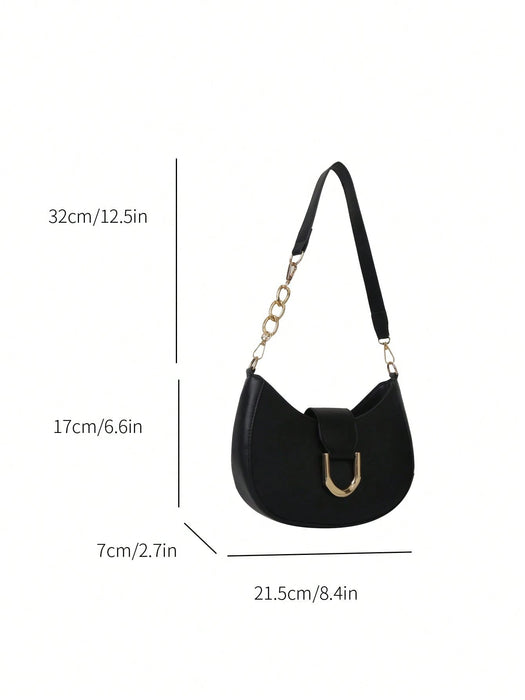 SHEIN Bolso estilo hobo ligero, informal, con cremallera pequeña - Quierox - Tienda Online