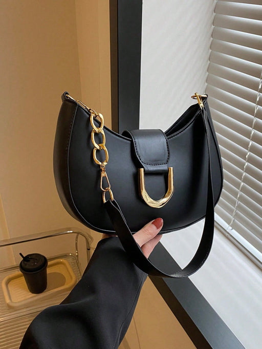 SHEIN Bolso estilo hobo ligero, informal, con cremallera pequeña - Quierox - Tienda Online