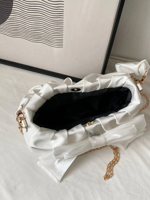 SHEIN Bolso ligero e informal con lazo fruncido.Bolso con lazo para mujer. - Quierox - Tienda Online