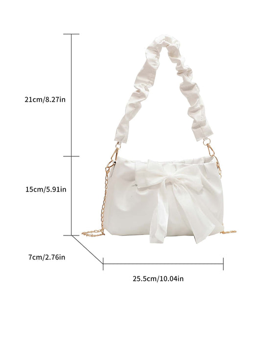 SHEIN Bolso ligero e informal con lazo fruncido.Bolso con lazo para mujer. - Quierox - Tienda Online