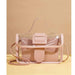 Shein - Bolso satchel con solapa y decoración con hebilla transparente - Quierox - Tienda Online