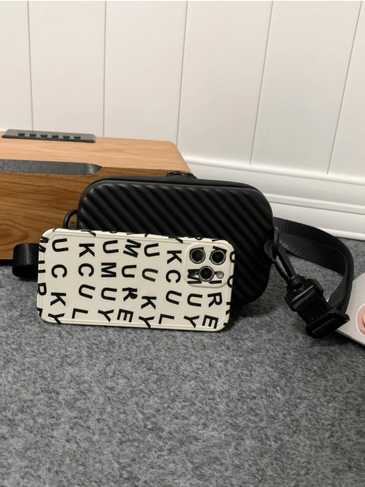 Shein Bolso tipo caja para hombre, bandolera, bandolera, bolso cuadrado pequeño, cartera impermeable - Quierox - Tienda Online