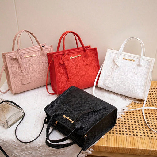 SHEIN Bolso Tipo Tote Cuadrado De Moda Con Correa De Cadena - Quierox - Tienda Online