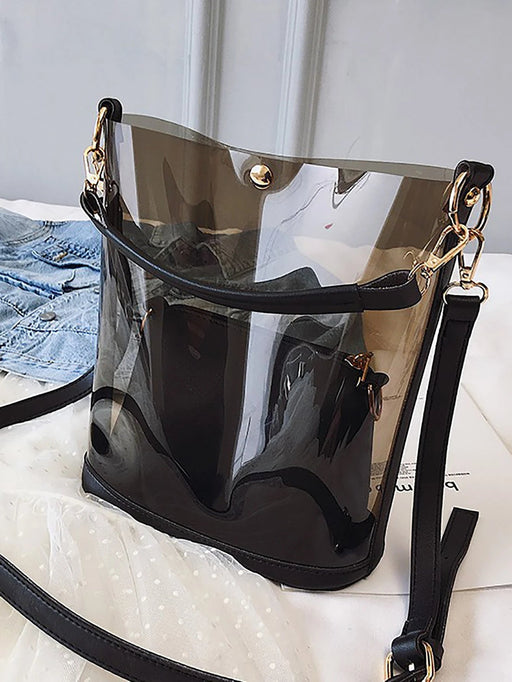 SHEIN Bolso transparente de gelatina para mujer, bolso de playa - Quierox - Tienda Online