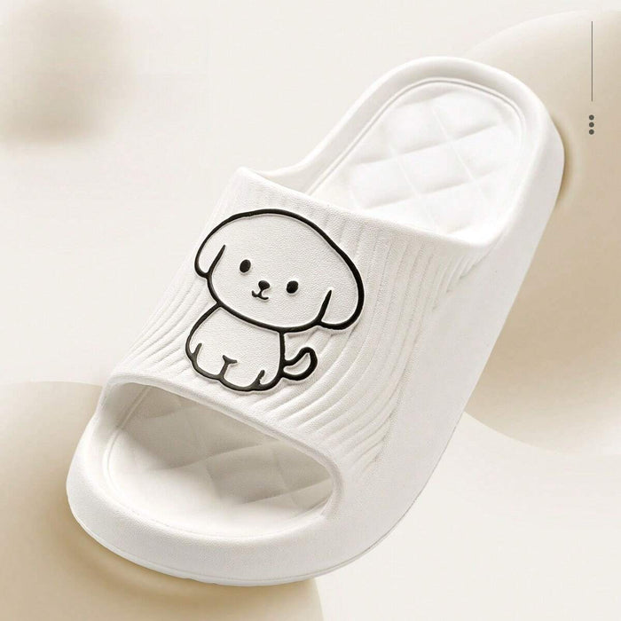 SHEIN Bonitas pantuflas de perro con dibujos animados para mujer, de una sola pieza de EVA - Quierox - Tienda Online