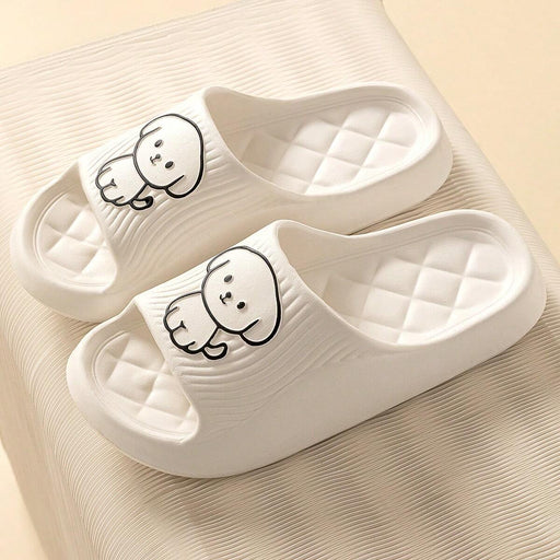 SHEIN Bonitas pantuflas de perro con dibujos animados para mujer, de una sola pieza de EVA - Quierox - Tienda Online