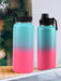 Shein Botella deportiva de acero inoxidable con aislamiento al vacío y color degradado, 1100ml - Quierox - Tienda Online
