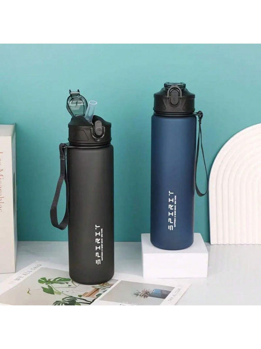 SHEIN Botella deportiva de gran capacidad de 25 oz (aprox. 750 ml) negro - Quierox - Tienda Online