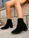 SHEIN Botines negros sencillos y modernos para mujer, ideales para otoño/invierno - Quierox - Tienda Online