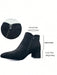 SHEIN Botines negros sencillos y modernos para mujer, ideales para otoño/invierno - Quierox - Tienda Online