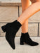 SHEIN Botines negros sencillos y modernos para mujer, ideales para otoño/invierno - Quierox - Tienda Online