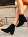 SHEIN Botines negros sencillos y modernos para mujer, ideales para otoño/invierno - Quierox - Tienda Online