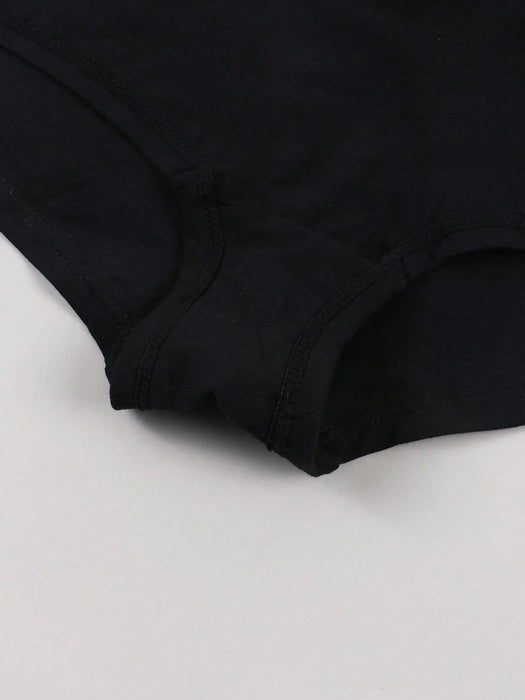 Shein Bragas negras estampadas sexy para mujer, con patrón de la letra "Amo a mi esposo" en el trasero - Quierox - Tienda Online