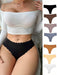 SHEIN Braguitas con ribete festoneado (paquete de 7) - Quierox - Tienda Online