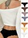 SHEIN Braguitas con ribete festoneado (paquete de 7) - Quierox - Tienda Online