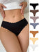 SHEIN Braguitas con ribete festoneado (paquete de 7) - Quierox - Tienda Online