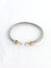 Shein Brazalete de acero inoxidable con forma de gancho y cable giratorio - Quierox - Tienda Online