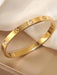 SHEIN Brazalete elegante de acero inoxidable Camhanno con diseño floral - Quierox - Tienda Online