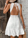 SHEIN Breezaya Vestido para mujer, estilo patchwork con encaje en la espalda y nudo calado - Quierox - Tienda Online