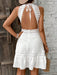 SHEIN Breezaya Vestido para mujer, estilo patchwork con encaje en la espalda y nudo calado - Quierox - Tienda Online