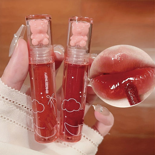 Shein Brillo de labios con textura de gelatina con brillo de espejo y efecto de gota de agua, duradero - Quierox - Tienda Online