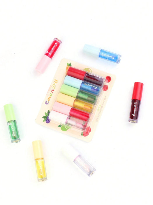 SHEIN Brillo de labios hidratante y nutritivo con sabor a fruta y que cambia de color CmaaDu - Quierox - Tienda Online