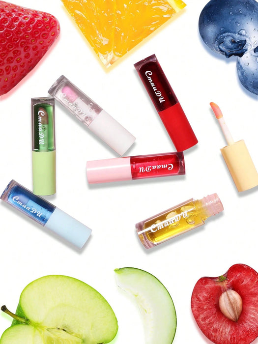 SHEIN Brillo de labios hidratante y nutritivo con sabor a fruta y que cambia de color CmaaDu - Quierox - Tienda Online