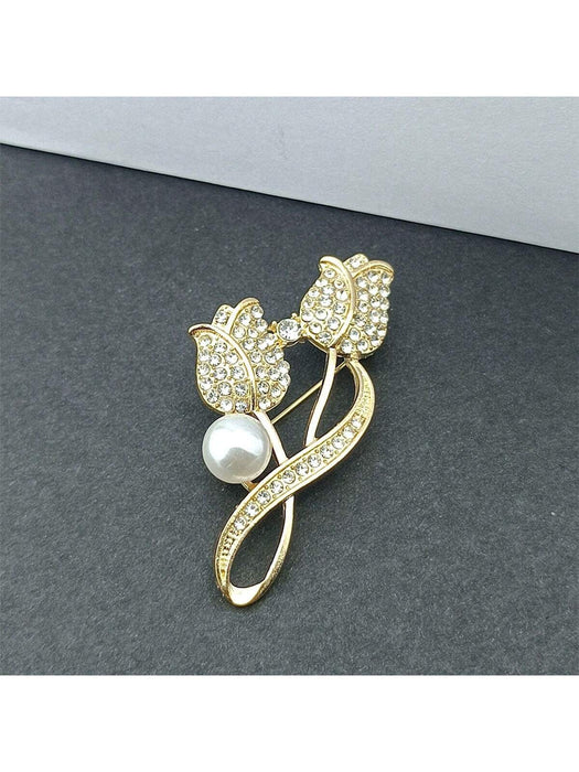 Shein Broche de flor de tulipán con alfiler, pasador de traje - Quierox - Tienda Online