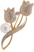 Shein Broche de flor de tulipán con alfiler, pasador de traje - Quierox - Tienda Online