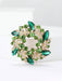 Shein Broches de guirnalda de flores con diamantes de imitación brillantes para mujer - Quierox - Tienda Online