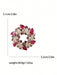 Shein Broches de guirnalda de flores con diamantes de imitación brillantes para mujer - Quierox - Tienda Online
