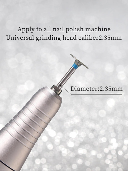Shein Cabezal de perforación en forma de T con diamante y arena para acortar uñas acrílicas puntiagudas - Quierox - Tienda Online