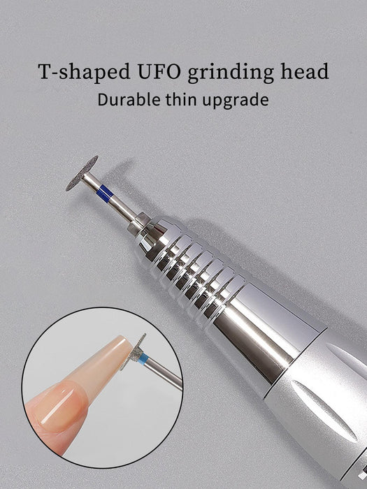 Shein Cabezal de perforación en forma de T con diamante y arena para acortar uñas acrílicas puntiagudas - Quierox - Tienda Online