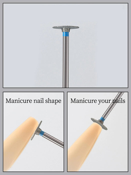 Shein Cabezal de perforación en forma de T con diamante y arena para acortar uñas acrílicas puntiagudas - Quierox - Tienda Online