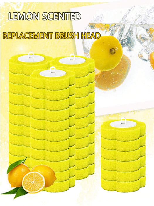 SHEIN Cabezal de repuesto para cepillo de limpieza de inodoro desechable con aroma a limón amarillo - Quierox - Tienda Online