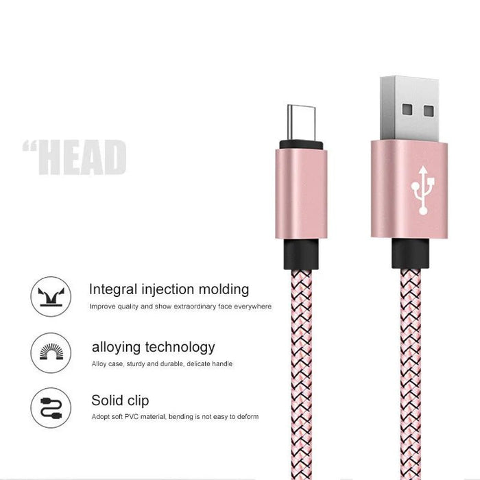 Shein Cable USB tipo C Cable de carga para Xiaomi y Samsung - Quierox - Tienda Online